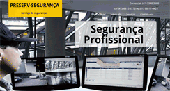 Desktop Screenshot of preservseguranca.com.br